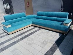 Blue L Type Sofa