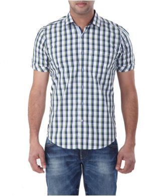 Casual Check Half Sleeves Shirt