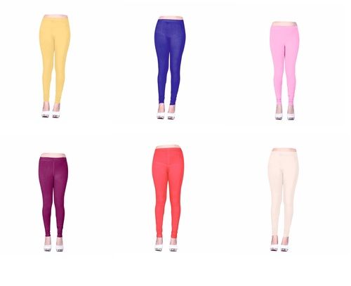 Branded Cotton Stretchable Leggings Size: Large