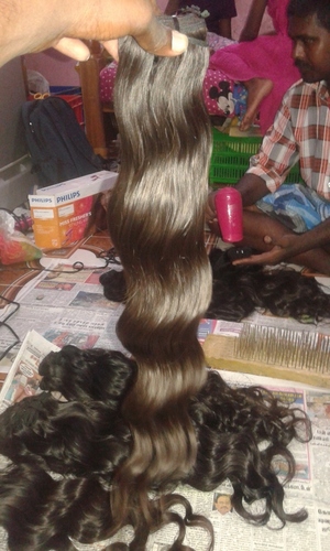 Brown Machine Weft Hair