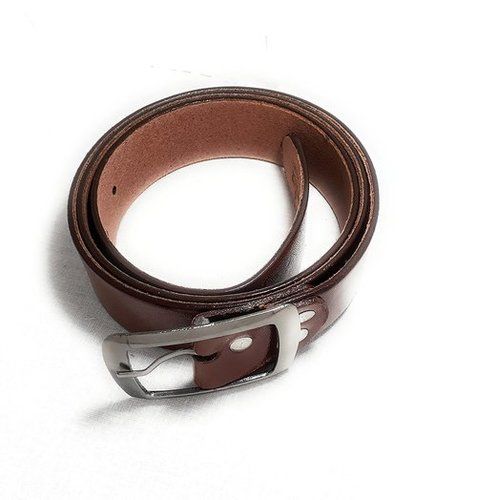 Steel Supreme High Quality Brown Pu Leather Mens Belt