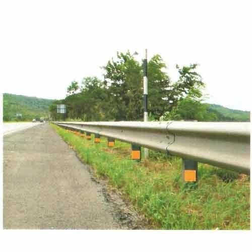 Single Sided Crash Barrier - Premium Quality Corrosion-Resistant Steel | Robust Construction, High Tensile Strength, Durable Finish, Traffic Safety Solution