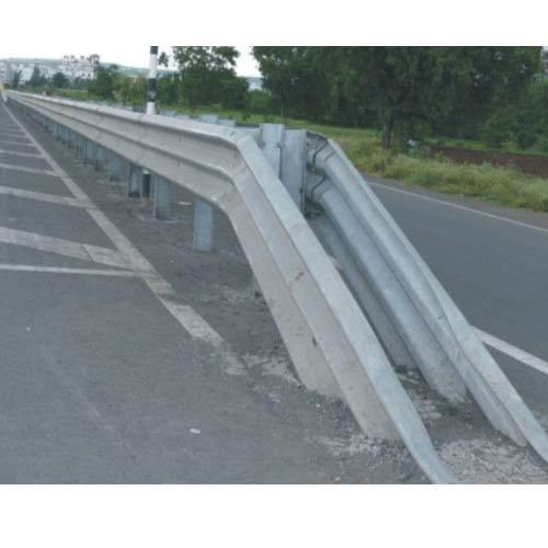 Three Beam Double Sided Metal Crash Barrier