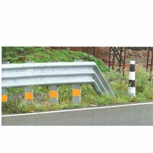 Three Beam Sided Crash Barrier