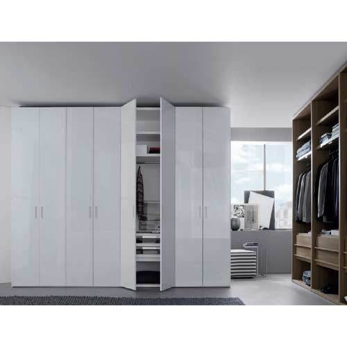 White Coated Wardrobe With Superb Finish