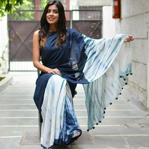 Shibori Print Cotton Silk Sarees