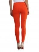 Ladies Orange Ankle Length Leggings