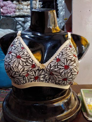 Designer Ladies Printed Bra Size: Various