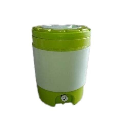 Mineral Water Jug - Plastic Material, Green And White Color | Durable and Versatile Design