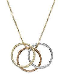 Gold And Diamond Ring Pendant Necklace Set