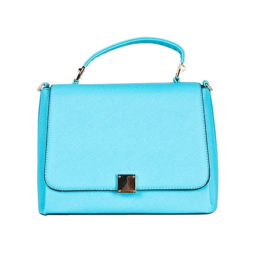 Light Blue Ladies Synthetic Bag