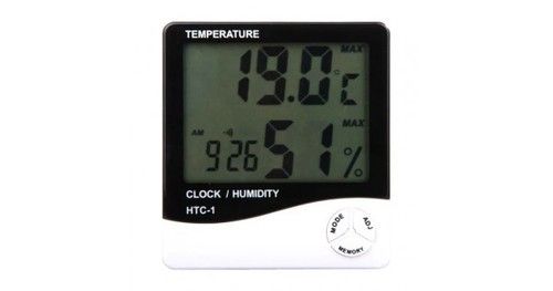 HTC 1 Temperature Humidity Time Display Meter