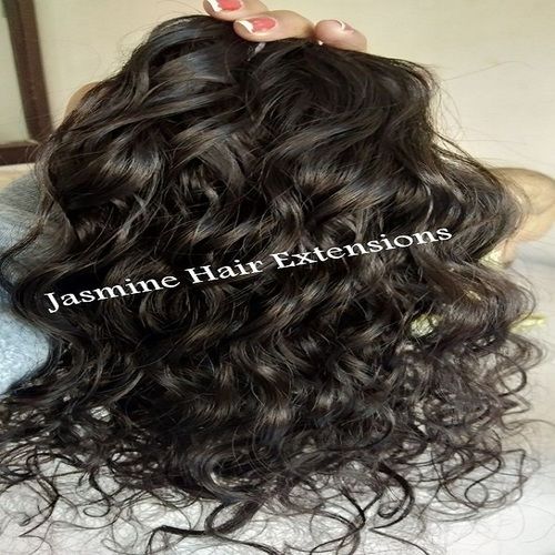 Top Quality No Shedding Tangle Free Machine Weft Curly Hair