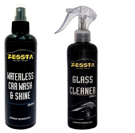 Water Less Car Wash and Glass Cleaner Combo