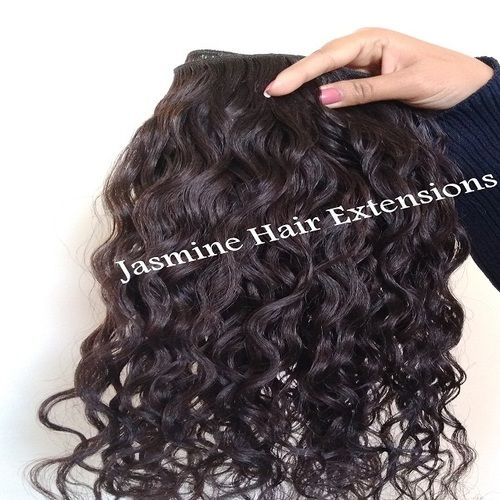 Natural Color Single Donor Curly Human Hair