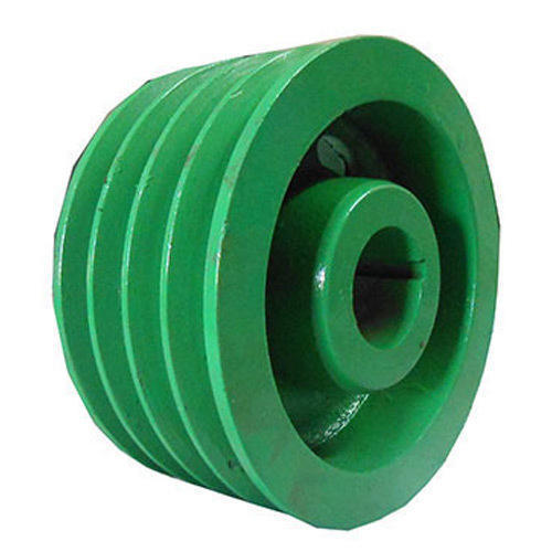 Paint Coated Flanged Cast Iron Elevator Pulley Casting