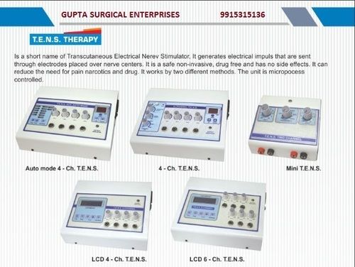 Tens Machine (2 Channel, 4 Channel) Age Group: Children