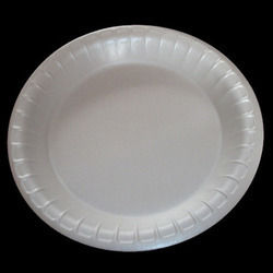 Disposable Thermocol Plates - 6 Inch Round White | High-Quality, Lightweight, Eco-Friendly Design