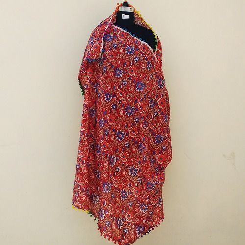 Printed Hand Block Cotton Dupatta