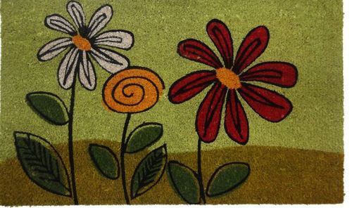 Flower Pattern PVC Door Mat