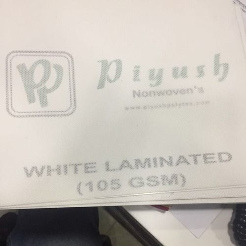 White Laminated 105 Gsm Non Woven Fabric