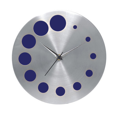 Blue Galaxy Round Wall Clock