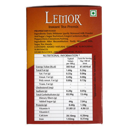 Lemor Masala Instant Tea Premix