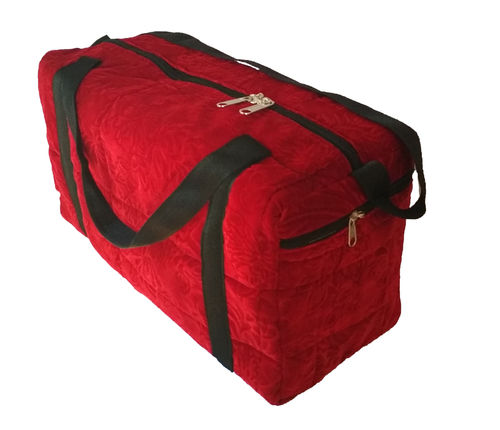 Artvelleys Red Printed Duffel Travel Bag Design: Classic