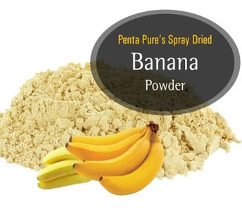 Natural Banana Powder - Light Cream to White Free Flowing Powder | Rich in Medicinal Properties, Free from Preservatives or Artificial Flavors, Ideal for Bakery and Food Applications