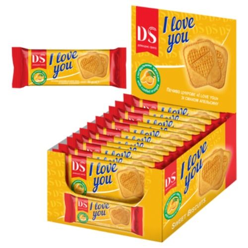 Breathable Sugar Biscuits With Bright Orange Taste And Natural Candied Fruits