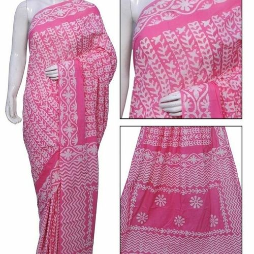 Hand Block Printed Cotton Saree