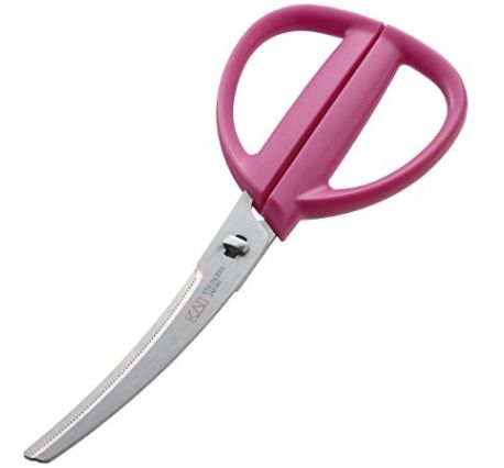 Pink Curved Kitchen Scissor Kai India Handle Material: Steel