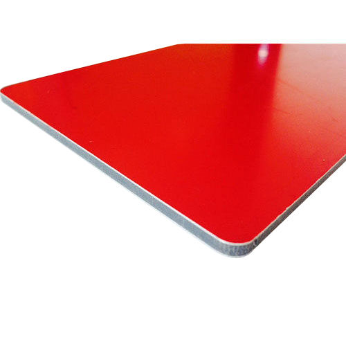 Red Metallic Aluminium Composite Panel