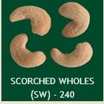 Scorched Wholes (SW) - 240 Cashew Nuts