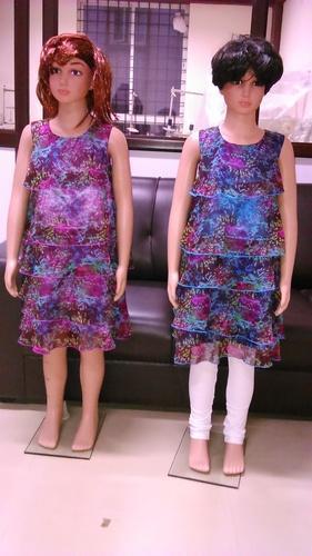 Fine Sheen Printed Kids frock