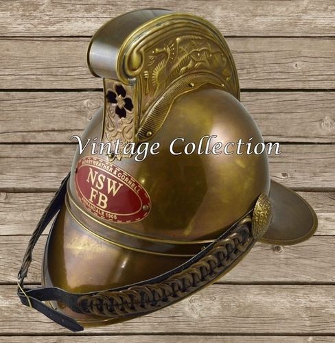 Metal Brass Firemen Helmet