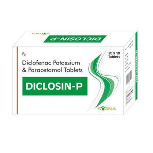 Diclofenac Potassium And Paracetamol Tablets