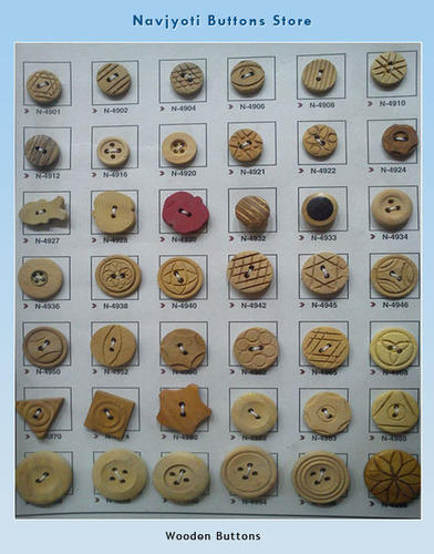 Fine Sheen Wooden Buttons