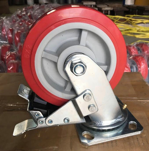 Orange Pu Trolley Wheel