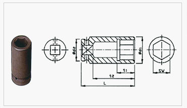 Durable 3/8" Square Drive