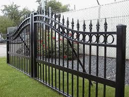 Ornamental Fence - Dual Powder Coated , Decorative Edging for Paths and Lawn Borders with Maintenance-Free Design