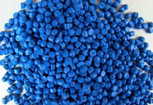 Recycled Blue Plastic Granules