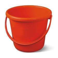 Durable Red Plastic Bucket For Use In: Printer