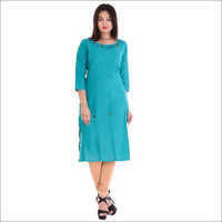 Round Neck Ladies Kurtis