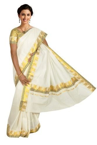 Lace Border Kerala Saree