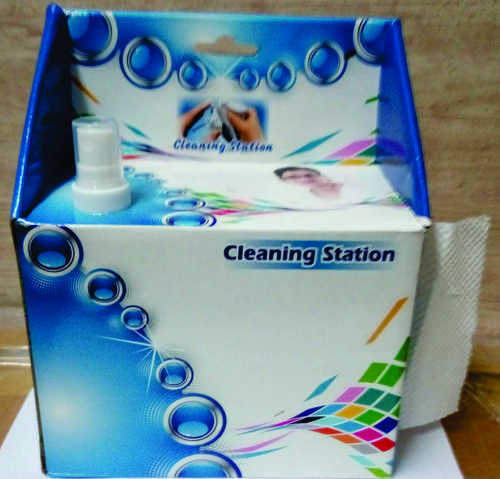 Cleaning Station With Tissue Inside For Multiple Use