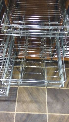 Kitchen Steel Grilled Trolley