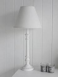 White Wooden Table Lamp