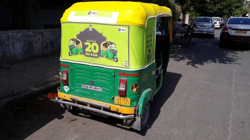 Cost Effective Auto Rickshaw Advertisement Service on Hood By HARE KRISHNA ENTERPRISES