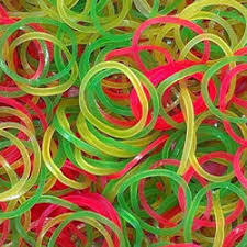 Colorfull Natural Rubber Bands